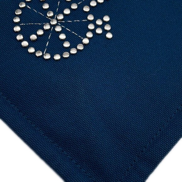 HERMES Velocipedist Pouch Cotton100% Blue - Picture 9 of 13